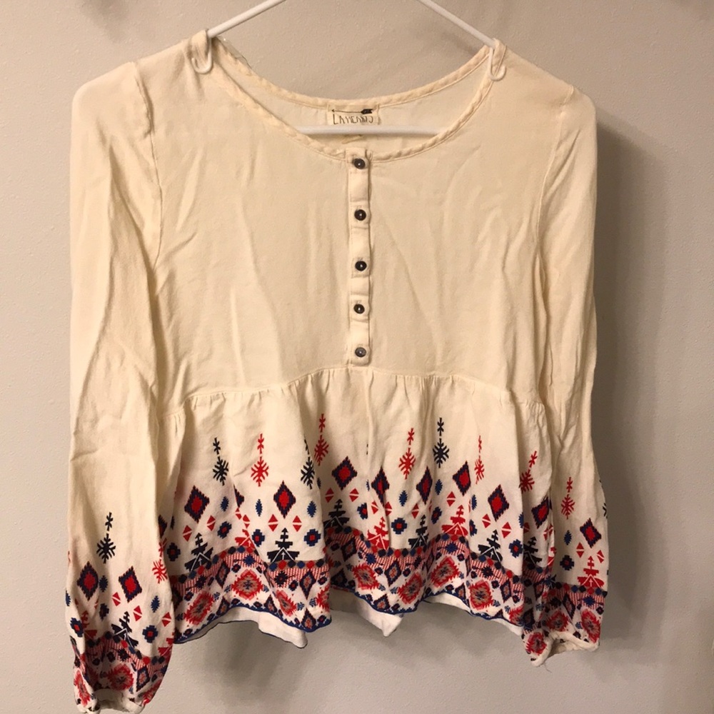 Baby doll fit long sleeve